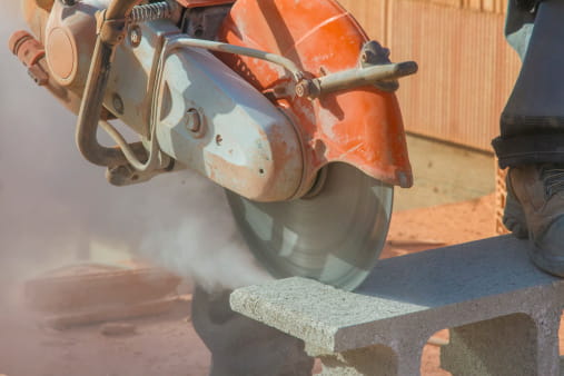 Brick Cutting Saw Silica