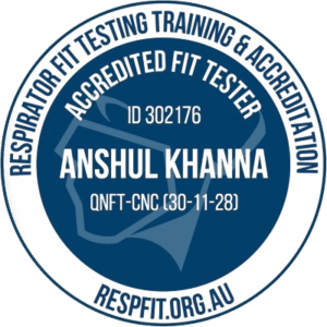 Accredited Respirator Fit Tester Anshul Khanna