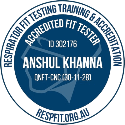 Accredited Respirator Fit Tester Anshul Khanna