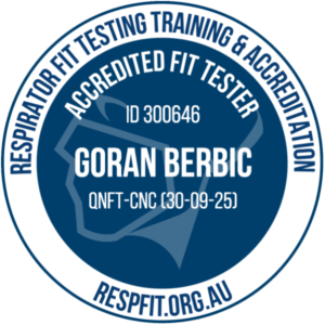 Accredited Respirator Fit Tester Goran Berbic