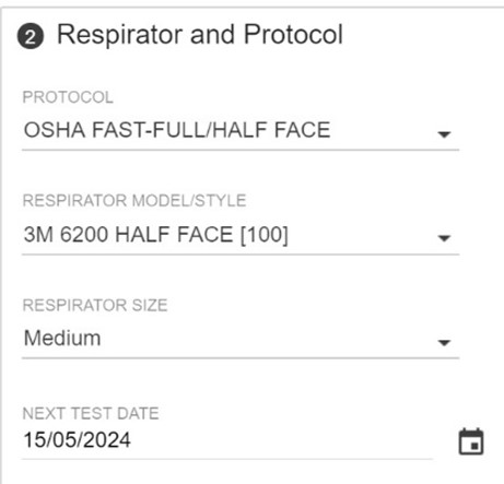 Portacount Respirator Protocol for the Fast Full Half Face Fit Test